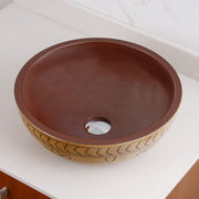 ELIMAX'S Petal Pattern Porcelain Ceramic Bathroom Vessel Sink 2020